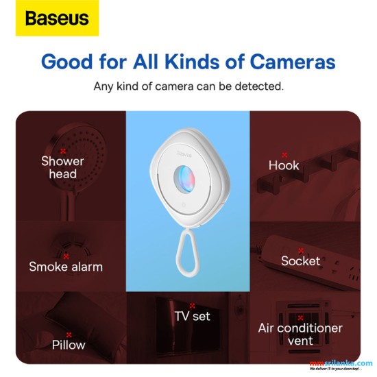 Baseus Heyo Camera Detector White With Simple Charging Cable USB to Type-C 0.3m